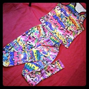 NWOT 90's Urban legging set